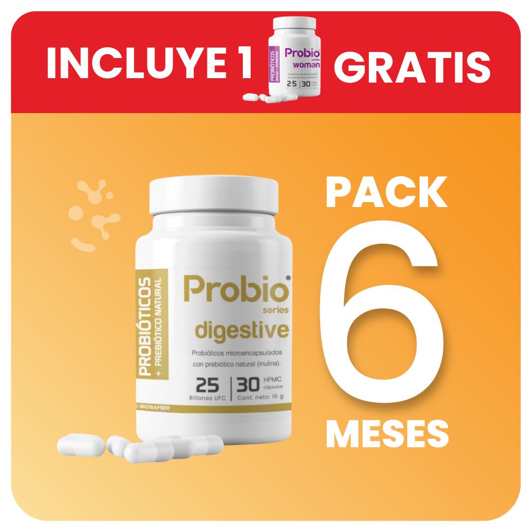 Probiótico Digestive 25 Billones (6 MESES – ENVÍO GRATIS) + 1 FRASCO DE PROBIÓTICOS GRATIS