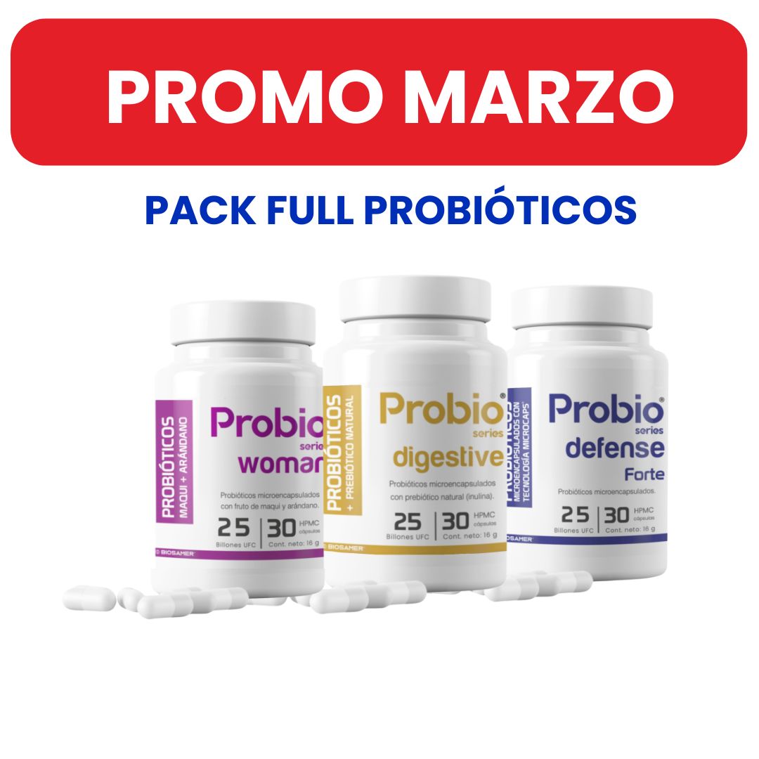 Pack Full Probiótico (Digestive, Woman y Defense)